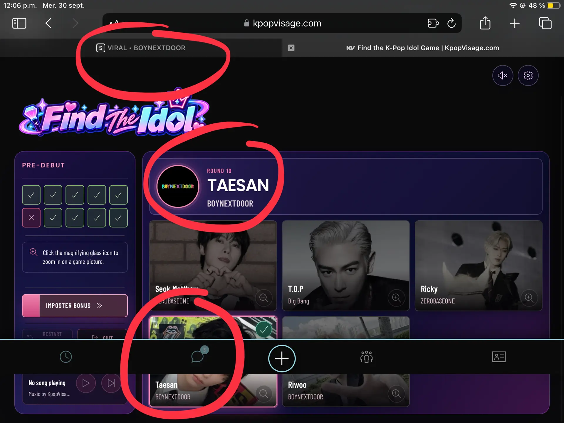 Wth, once again i was listening to song while playing the game and it was only showing members- help lol