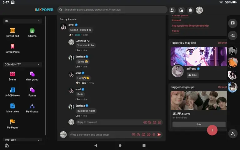 Chat media