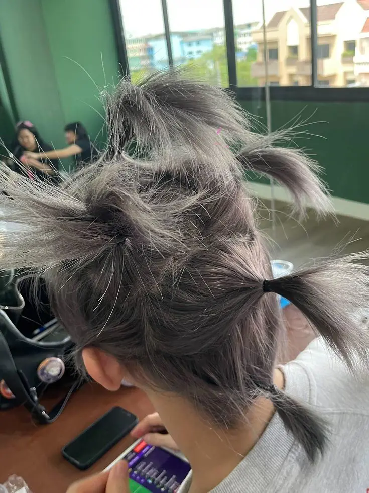 I found Salon's newest employee gang look at how gorgeous 's hair styling is!