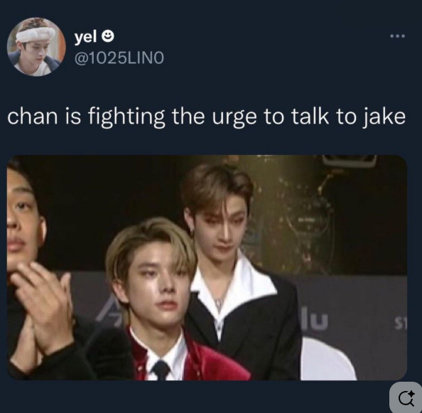 Lol ..he's fighting the urge lol ❤️
