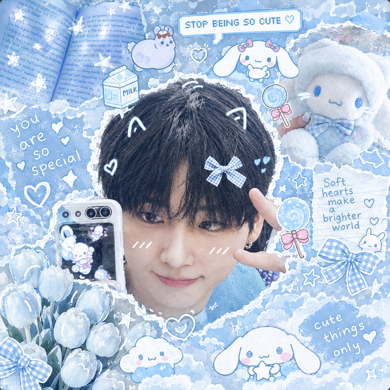 if i had to describe @JeonghansAegi in pictures cutie , sweet, caring ,loves her wifeyy