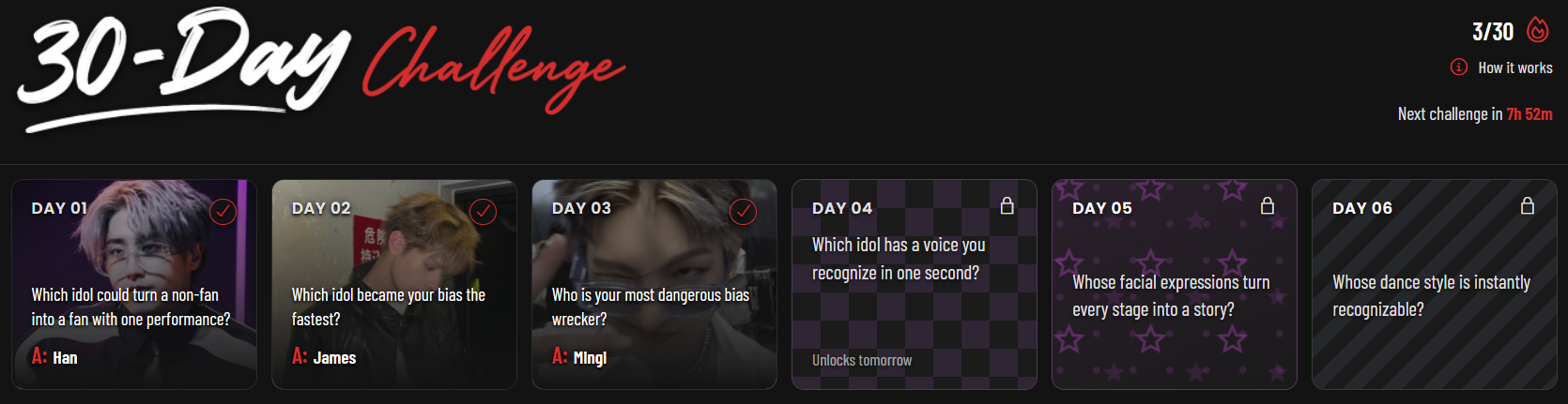 **30 Day KPOP Challenge** Day 3!!💞 **Who Is your most dangerous bias wrecker?**💔 MY ANSWER:🖤 As an baby ATINY, is the most dangerous bias wrecker- (〃＞目＜) He made me cheated on Hannie😭 WRECKER💫
