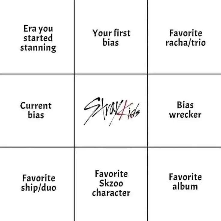 NEW STAY TREND Share your favorites using this template! ❤️ ✨ Fill it in ✨ Post it ✨ me I can't wait to see everyone's biases, favorite duos, and albums! Let's make this a trend together!