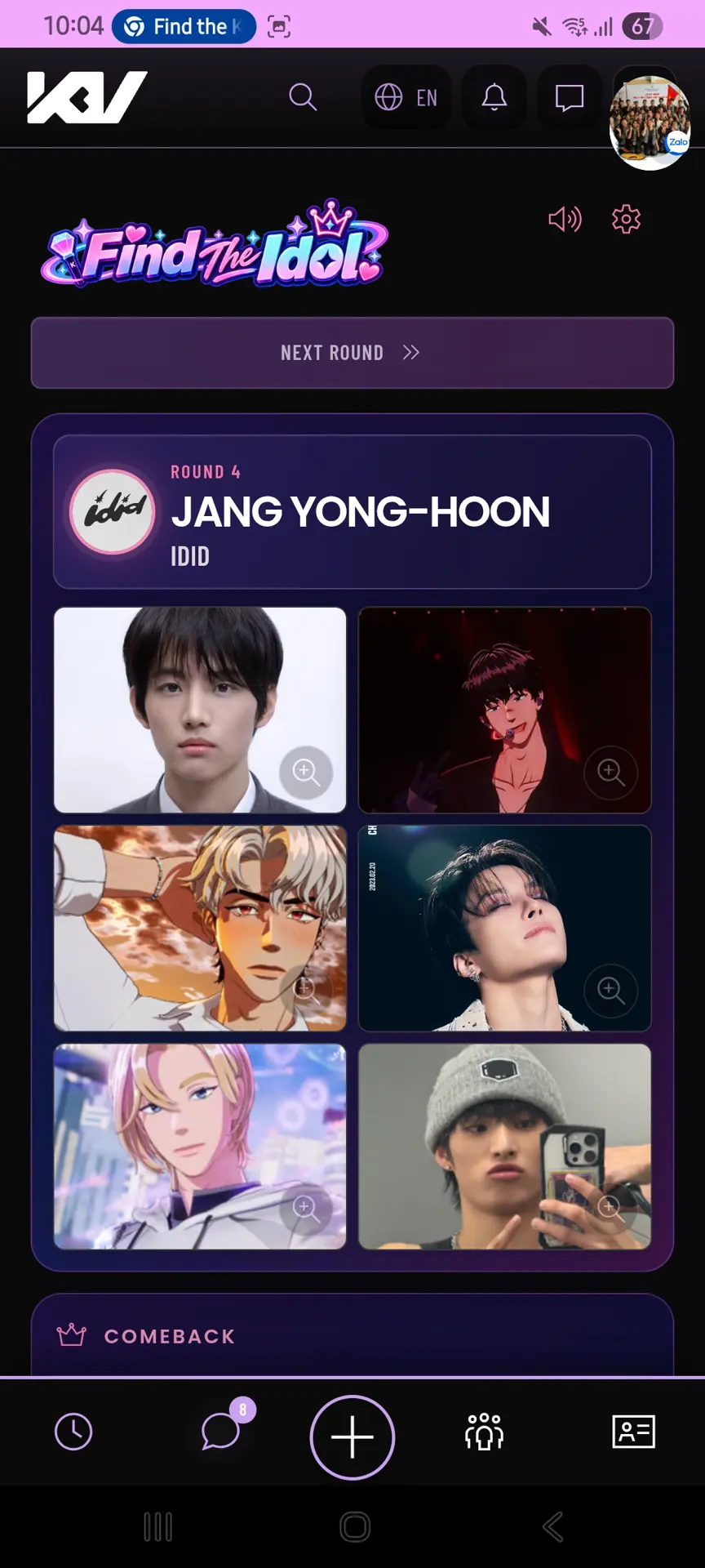 My first time play find the idol -))))))