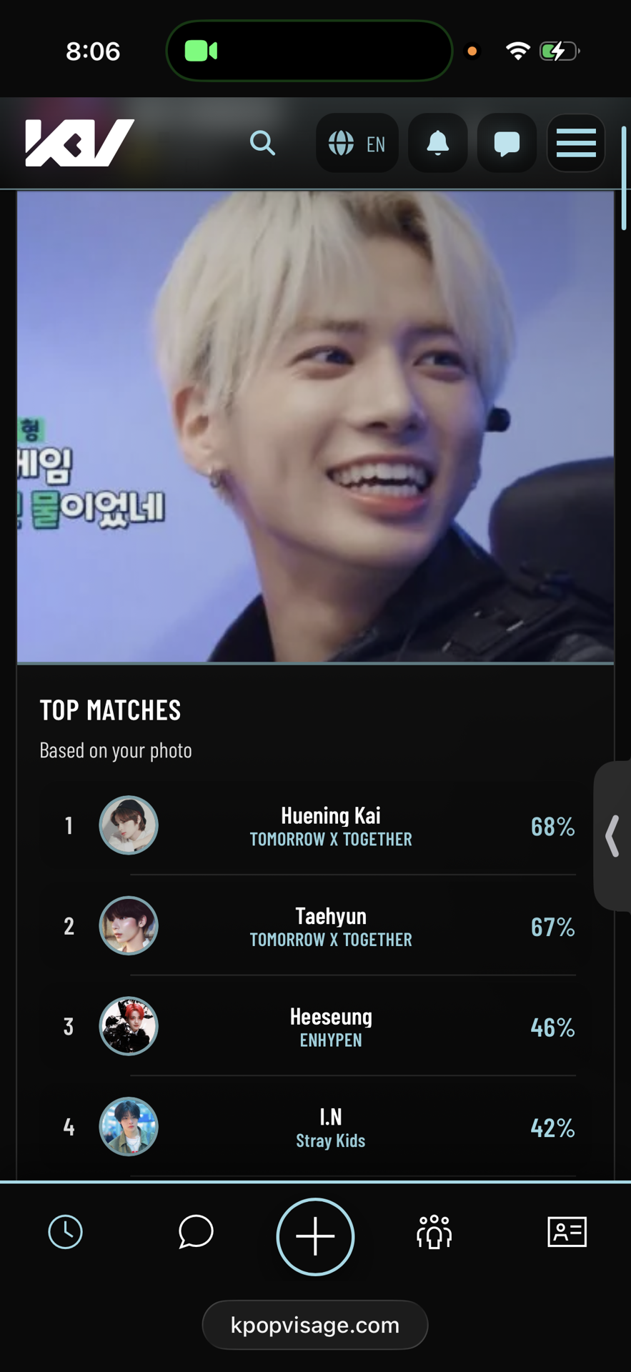 I PIT IN AND APPARENTLY HE LOOKS MORE LIKE KAI THAN HIMSELF-