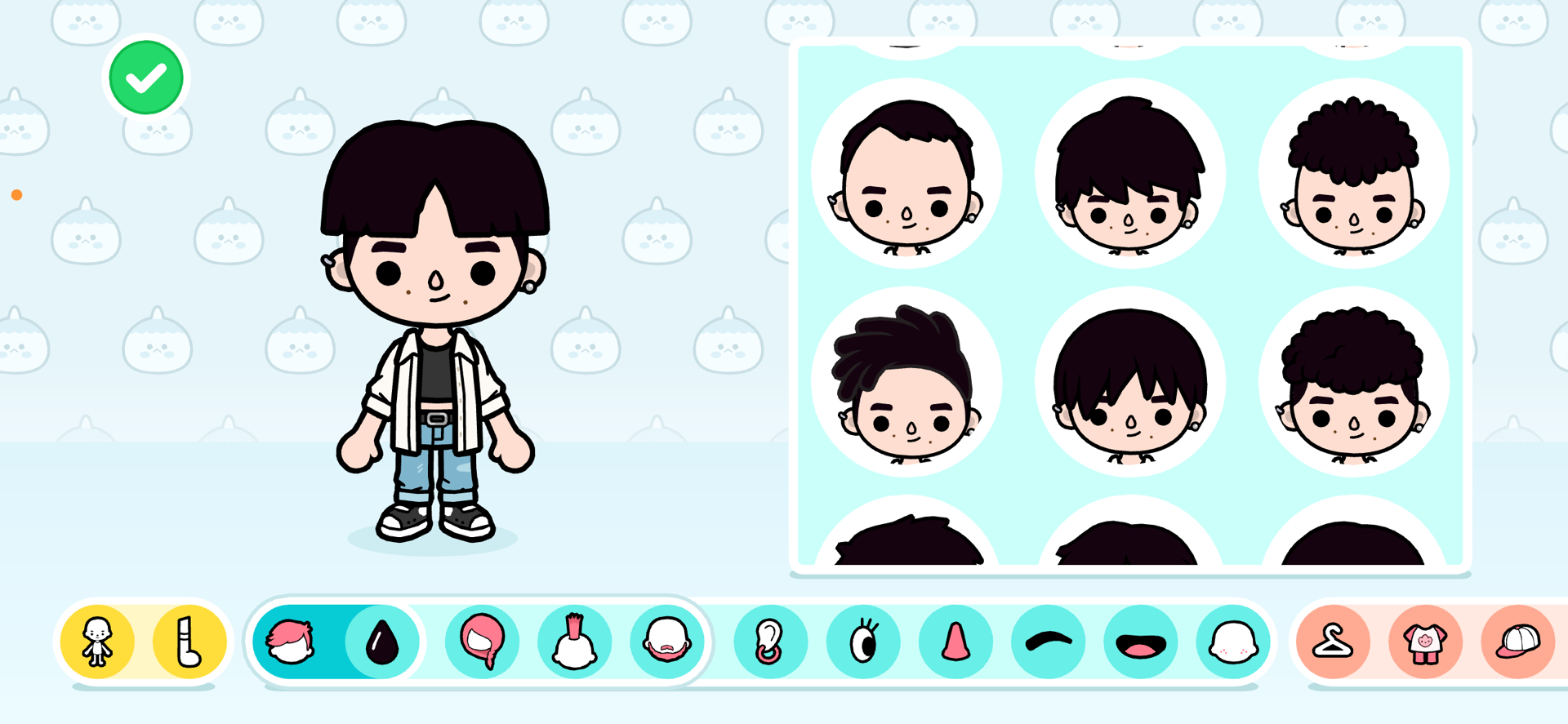 Made in toca Boca😭😭😭😭😭 I can’t get the hair right! And I need a diff outfit I have an idea tho