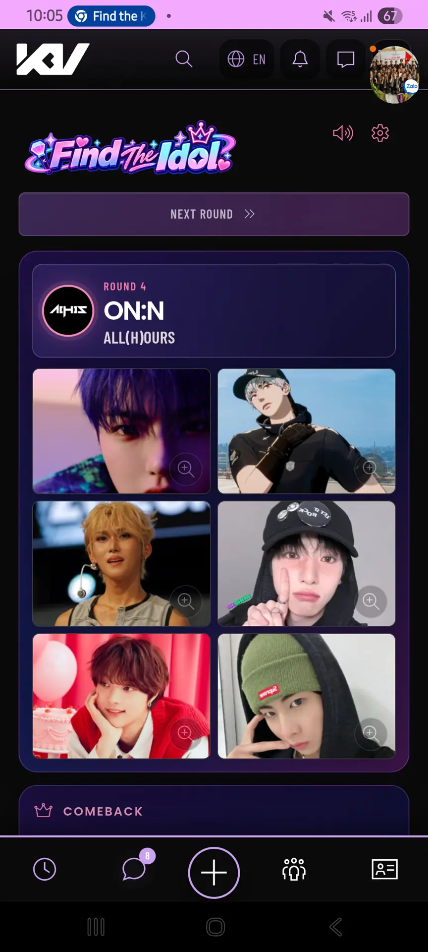 My first time play find the idol -))))))