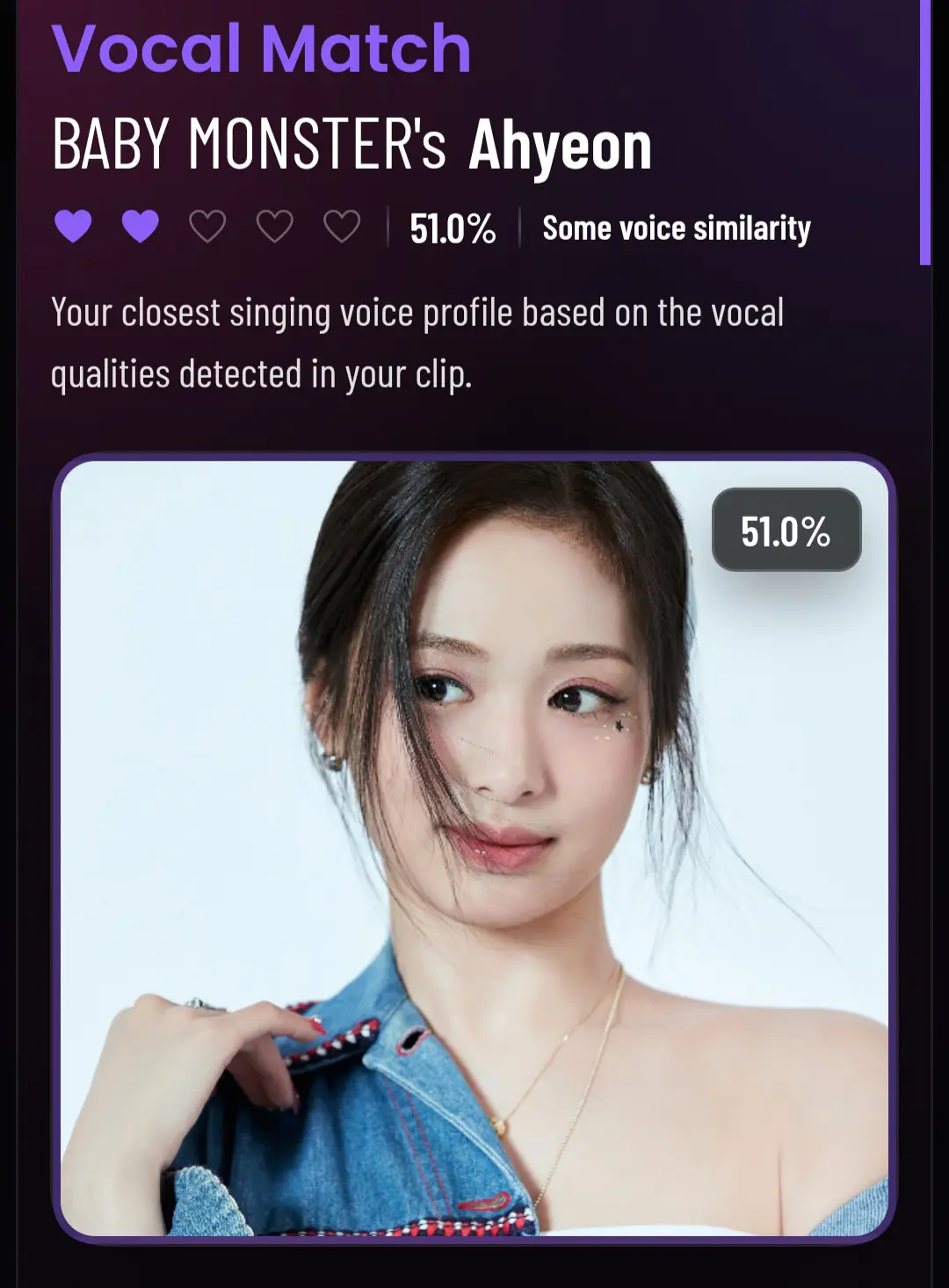 I just tried the voice analyzer, it's really cool and I liked my result, but I sang quietly because I'm in public lol 😅 I'll try it again when I get home 😆🤍