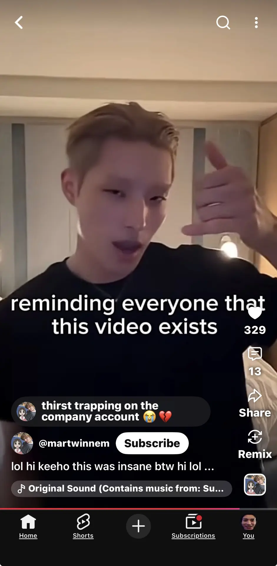 Ok … anyone else remember this though ✋😭 it was the Tyler the creator (I think) trend “like on my tongue” thing. was wildingggg with that not even my bias but almo…