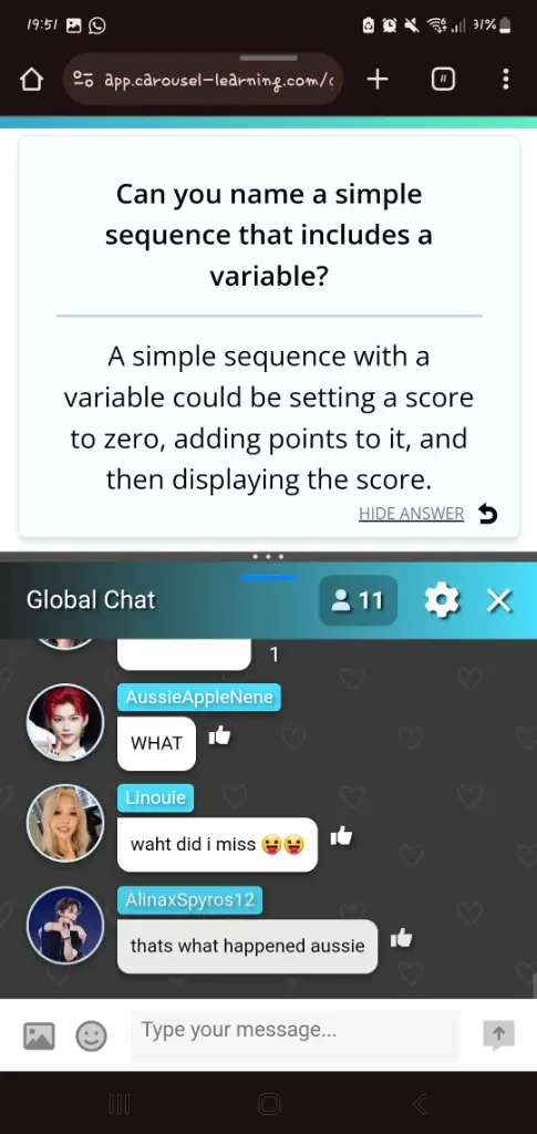 Chat media