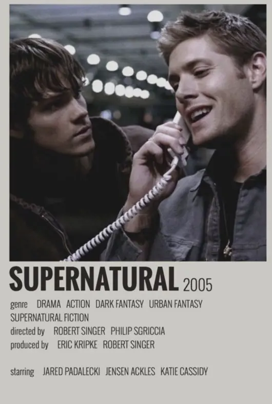 You guys should go and watch supernatural when you can 🥹 If you have watched it lmk if your team or , I just finished season 1. I’m so glad my dad made me start watching this