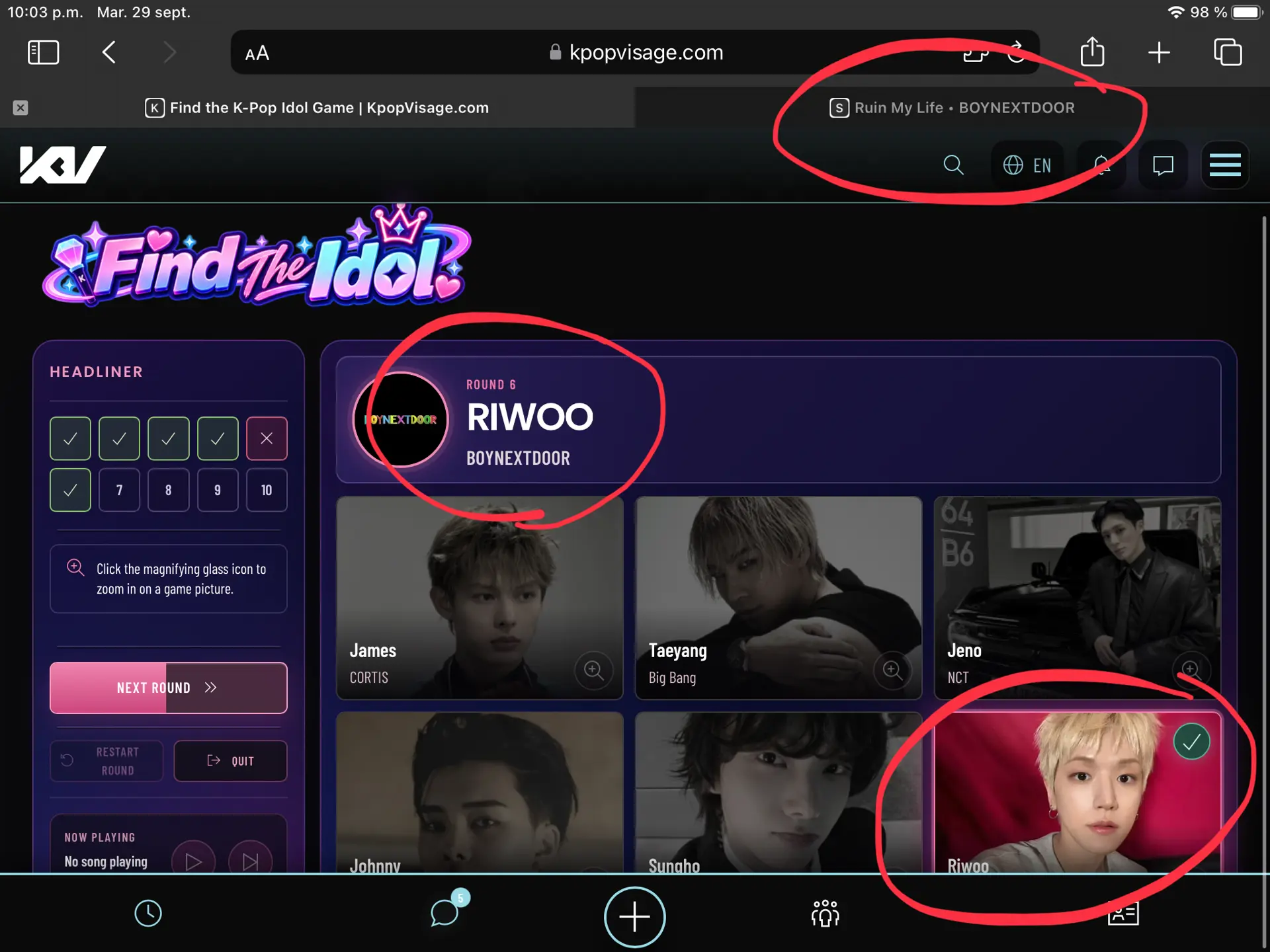 Thats interesting, listening to while a question is there…lol