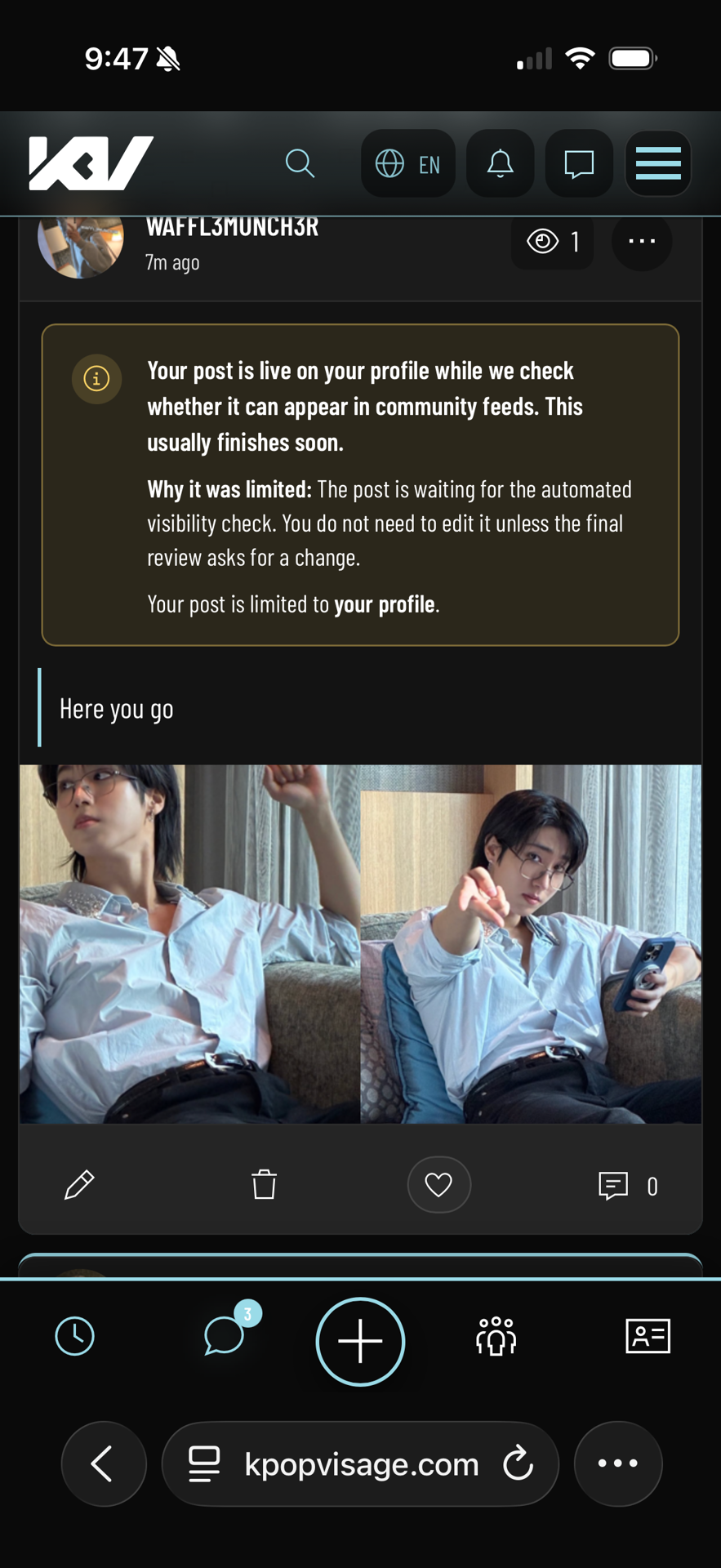Bro what…… it’s just photos on … it shouldn’t take this long😭
