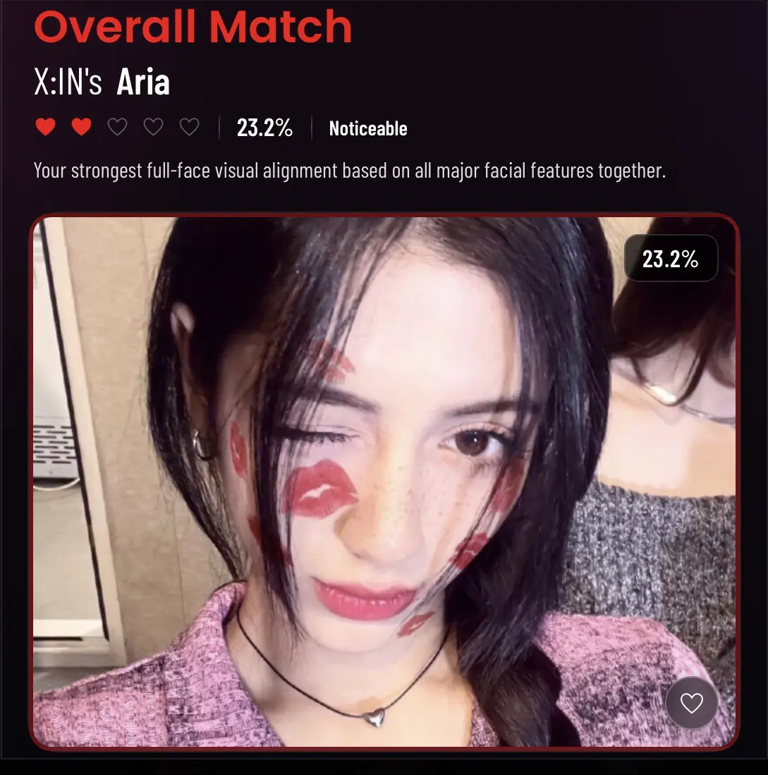 I actually low- look like her! Does that mean Im pretty?