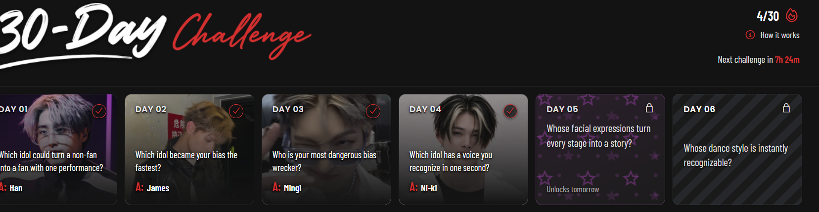**30 Day KPOP Challenge** Day 4!!🔥 **Which Idol has a voice you recognize in one second?**🫣 MY ANSWER:🐥 As an ENGENE,i can recognize 's voice ANYWHERE (๑•̀ㅂ•́)و✧ His voice in Outside was damn good- DEEP💫