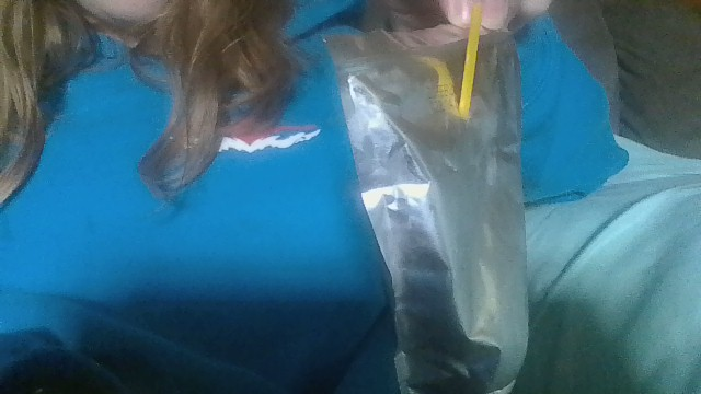 I love stabbing the straw into the back/bottom of the sun just to make people mad