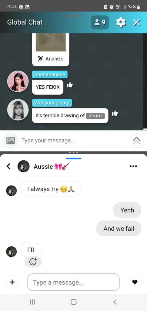 Chat media