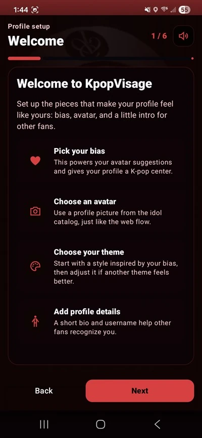Kpop Visage Mobile app screenshot 12